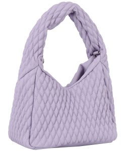 Quilted Single Handle Mini Tote Bag JYE-0498 LAVENDER